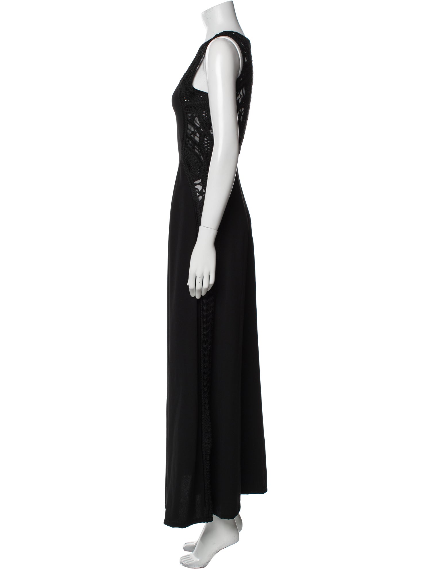 Maje Crew Neck Long Dress